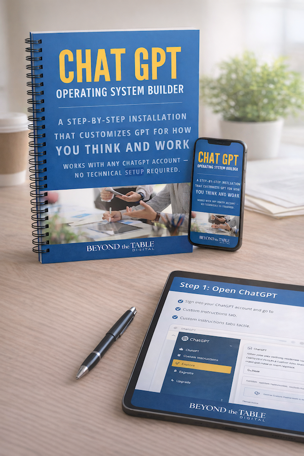 ChatGPT OS Builder ChatGPT OS Builder, Beyond the Table Digital