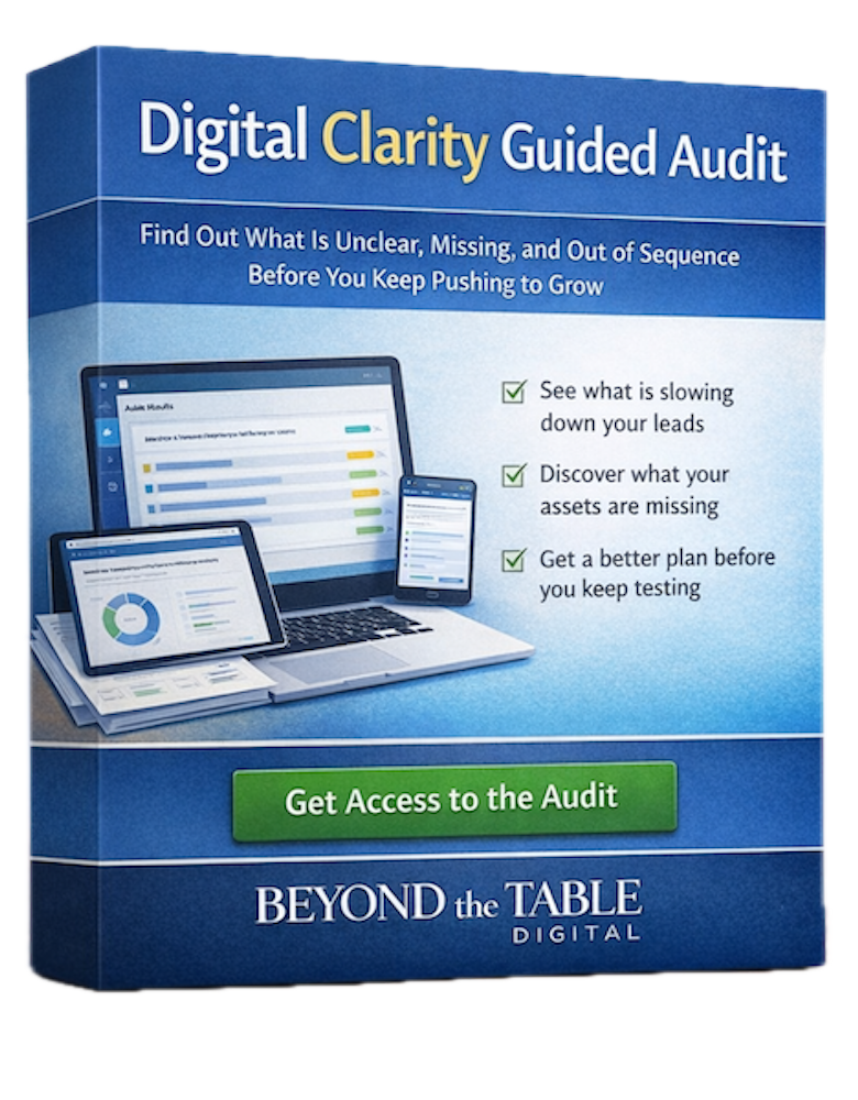 Digital Clarity Guided Audit, Beyond the Table Digital